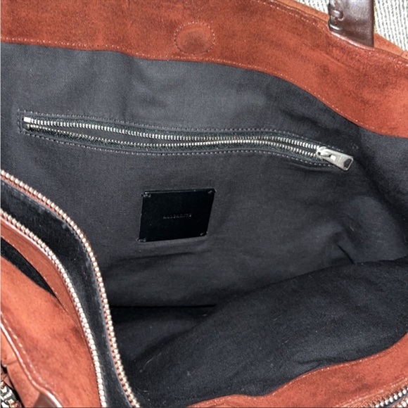 Gorgeous All Saints Fluer De Lis East West Suede Tote
Burgundy Handbag ! - Picture 8 of 10